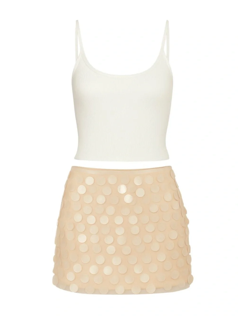 12th Tribe Miramar Blush Payette Mini Skirt - Size M - Picture 8 of 16